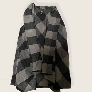 Medium Talie BlackGrey Cardigan Vest